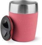 Emsa Travel Cup 0,2 Liter, Doppelwandiger Edelstahl, Sp&uuml;lmaschinenfest,