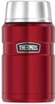 Thermos STAINLESS KING Thermobeh&auml;lter f&uuml;r Essen rot 0,70l - Edelstahl, absolut