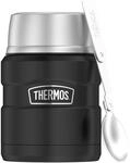 Thermos STAINLESS KING Thermobeh&auml;lter f&uuml;r Essen schwarz matt 0,47l - Edelstahl,
