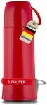Helios Elegance Thermoskanne Rot 0,75L &ndash; 6h Hei&szlig; - H&auml;lt Getr&auml;nke hei&szlig; & kalt -