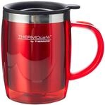 Thermos ThermoCaf&eacute; 187094 Transluzente Schreibtischbecher, Rot, 450 ml
