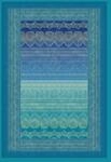 Bassetti BRUNELLESCHI Plaid aus 100% Baumwolle in der Farbe T&uuml;rkis V2, Ma&szlig;e: