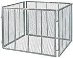 DEMA Garten Metallkomposter 107x107x81 cm &ndash; Vollverzinkter Komposter f&uuml;r