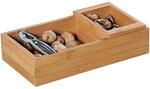Kesper | Nussschale mit Nussknacker, Material: Bambus, Edelstahl, Ma&szlig;e: B 30 x T 16
