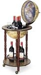 COSTWAY Globusbar Barwagen Globus Bar Hausbar Servierwagen Weinregal mit Rollen
