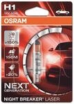 Osram NIGHT BREAKER LASER H1, +150% mehr Helligkeit, Halogen-Scheinwerferlampe,