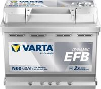 Varta Blue Dynamic EFB N60, 60 Ah 640 A, kompatible mit PKW, lithium metal