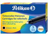 Pelikan 946483 Tintenroller-Patronen schwarz, Etui mit 5 Patronen