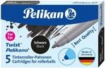 Pelikan 946483 Tintenroller-Patronen Schwarz, 5 St&uuml;ck (1er Pack)