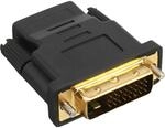 InLine 17660P HDMI-DVI Adapter, HDMI Buchse auf DVI Stecker, vergoldete...