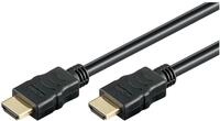 Goobay 31882 High Speed HDMI Kabel mit Ethernet, Vergoldet
