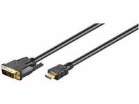 Mcab Gold Plated HDMI/DVI-D Kabel 3m schwarz