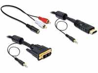 Delock Kabel DVI - HDMI + Sound Stecker-Stecker 2 m