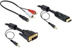 Delock Kabel DVI - HDMI + Sound Stecker-Stecker 2 m