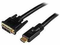 StarTech.com HDMI auf DVI-D Kabel 15m (Stecker/Stecker), HDMI/DVI Adapterkabel mit