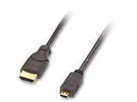LINDY 41354 High-Speed-HDMI®-Kabel, Typ A/D (Micro), 3,0m