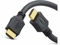 conecto HDMI Kabel HIGH Speed mit Ethernet (vergoldete Stecker, 4K, Ultra-HD, Full HD