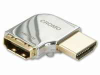 LINDY 41507 – CROMO HDMI Adaptern und Kopplern – 90 Grad rechts, Schwarz