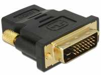 Delock Adapter DVI 24+1 Pin Stecker zu HDMI Buchse, ca. 46,5 x 40,3 x 15,0 mm