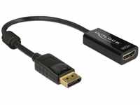 Delock Adapterkabel DisplayPort 1.2 Stecker > HDMI Buchse schwarz 4K Passiv,...