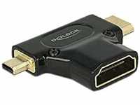 DELOCK Adapter High Speed HDMI mit Ethernet - HDMI-A Buchse > Mini-C Stecker +