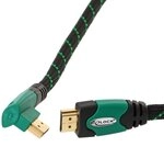Delock High Speed HDMI-Kabel mit Ethernet (gewinkelt A-A/Stecker-Stecker, 1m)