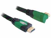 Delock High Speed HDMI-Kabel mit Ethernet (gewinkelt A-A/Stecker-Stecker, 2m)