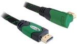 Delock High Speed HDMI-Kabel mit Ethernet (gewinkelt A-A/Stecker-Stecker, 2m)