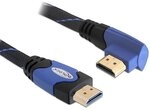 Delock High Speed HDMI-Kabel mit Ethernet (gewinkelt A-A/Links Stecker-Stecker,...