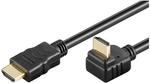 Goobay 31924 HDMI High Speed Kabel 1.4, 270 Grad gewinkelt mit Ethernet, 4K, Full-HD,