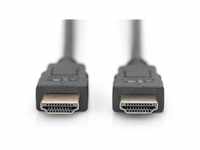 DIGITUS HDMI High Speed Anschlusskabel, Typ A St/St, 1.0m, Ultra HD 60p - Vergoldete