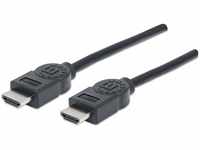 Manhattan 306119 High Speed HDMI Kabel Stecker auf Stecker geschirmt 1,8 m schwarz