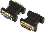 Logilink AD0001 - DVI-Adapter, DVI-I (24+5 - Dual Link) Stecker zu VGA (HD15)...