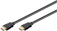 Goobay 51818 HDMI High Speed Kabel mit Ethernet, 4K, Ultra-HD, Full-HD, 3D,