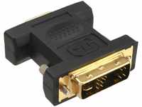 InLine 17780P DVI-A Adapter, Analog 12+5 Stecker auf 15pol HD Buchse (VGA),...