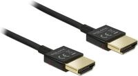Delock HDMI Kabel Ethernet A -> A St/St 0.50m 3D 4K slim