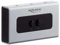 DeLOCK 2-Port Switch Stereo Jack 3.5mm