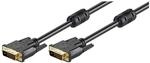 Goobay 93110 DVI D Verbindungskabel / Full HD 1080p Monitorkabel / Vergoldete Stecker