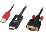 LINDY 41456 2m HDMI an VGA Kabel, Schwarz