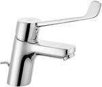 KLUDI PURE & EASY CARE Waschtisch Armatur 70 mit KLINIK HEBEL 180 mm chrom