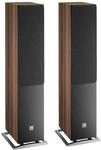 DALI Oberon 7 &ndash; Dunkle Walnuss-Standlautsprecher Paar mit 2 x 7&Prime;