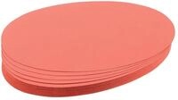 FRANKEN Moderationskarten Oval, 190 x 110 mm, 500 St&uuml;ck, rot, UMZ 1119 07