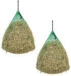 vidaXL 2X Heunetz Futternetz Heusack f&uuml;r Pferd Pony Heu Stall engmaschig 1x1m PP
