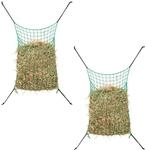 vidaXL 2X Heunetz Futternetz engmaschig Pferd Pony Heu Rechteckig 0,9x1,5 m PP