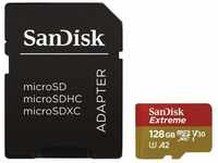 SanDisk Extreme 128 GB microSDXC Memory Card for Action Cameras and Drones with...
