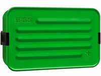 SIGG Metal Box Plus L Lunchbox (1.2 L), moderne Brotdose mit praktischem Einsatz für