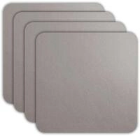ASA 7836420 Untersetzer - Glasuntersetzer - Kunstleder - Cement/Grau 10 x 10 cm