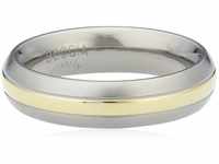 Boccia Unisex-Ring Titan teilvergoldet Gr. 62 (19.7) - 0131-0262