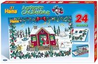 Hama Perlen 3040 Geschenk-Set Adventskalender, ca. 5.000 bunte Midi-Perlen mit