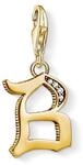 THOMAS SABO Charm-Anh&auml;nger Buchstabe B gold 925er Sterlingsilber; 750er Gelbgold